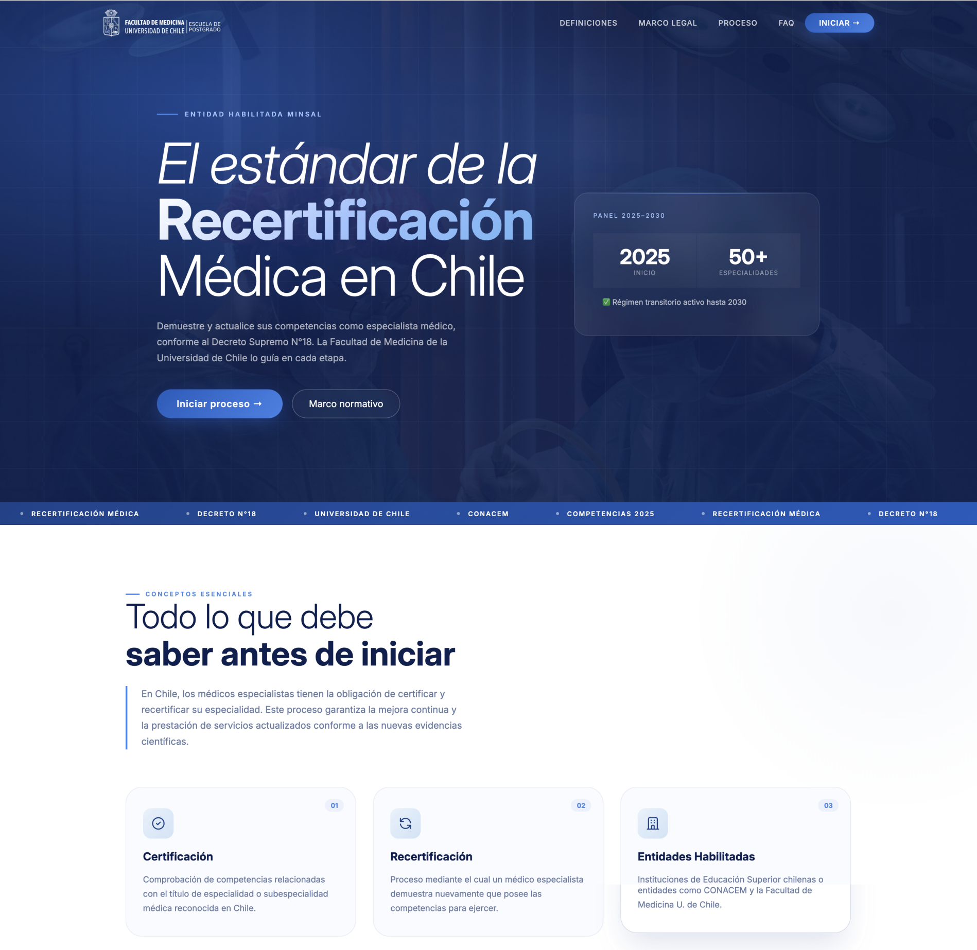 Recertificacion Universidad De Chile